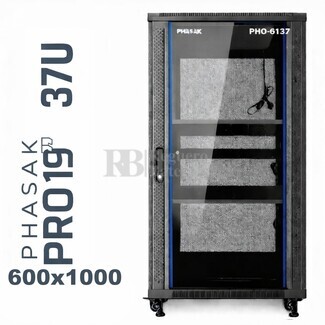 Armario Rack 37U 600x1000 | Phasak Pro PHO-6137 19 In